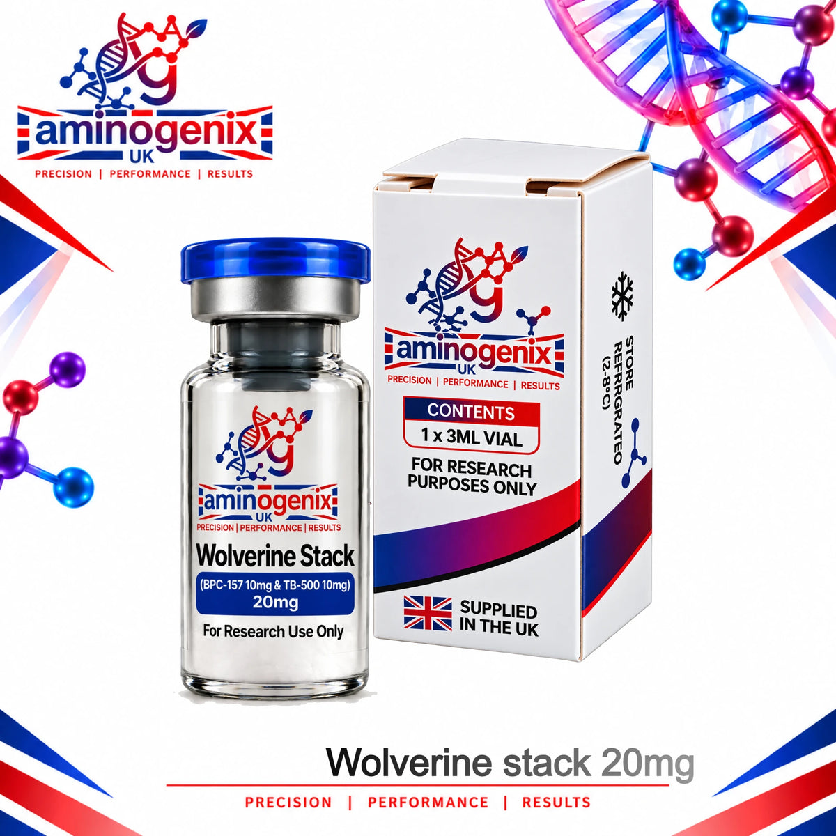 Wolverine stack (BPC 10mg + TB500 10mg) 20mg